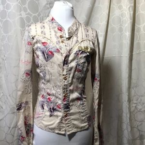 Diesel long sleeve button down blouse